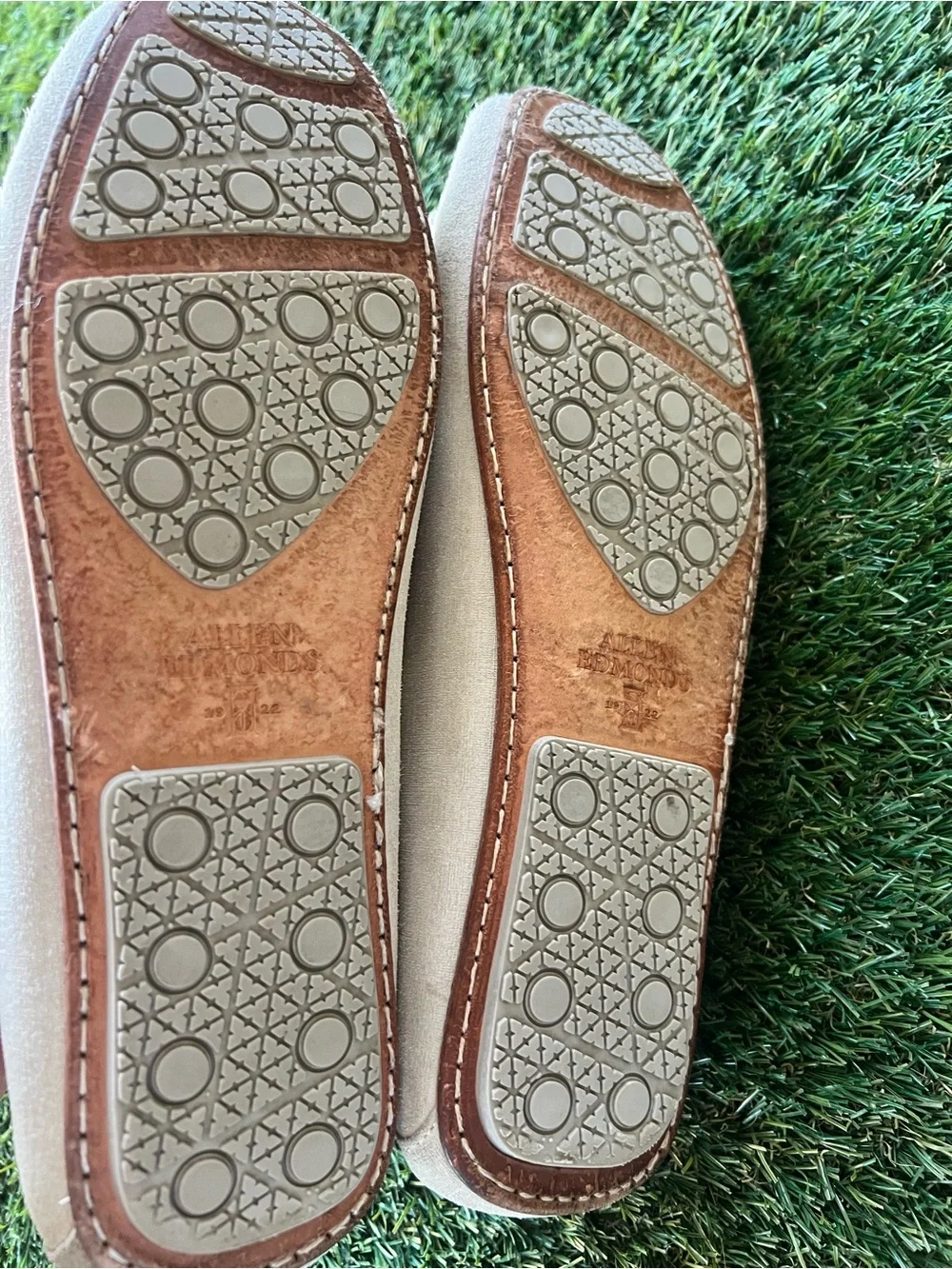 Allen Edmonds Men's Suede Penny Loafers in Light Beige
